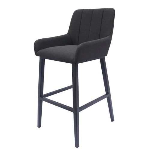 Galaxy Outdoor Fabric Bar Chair - Dark Grey