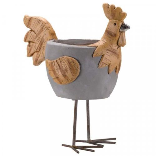 Woodstone Rooster Planter