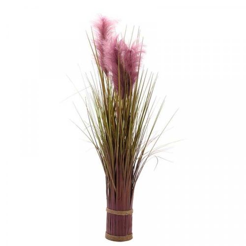 70cm - Faux Flower Bouquet - Purple Pampas