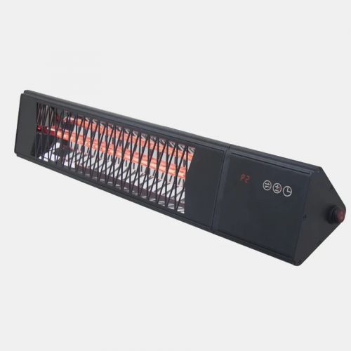 Kalos Industrial Style 2000W Electric Patio Heater - Wall Mounted with WiFi Remote