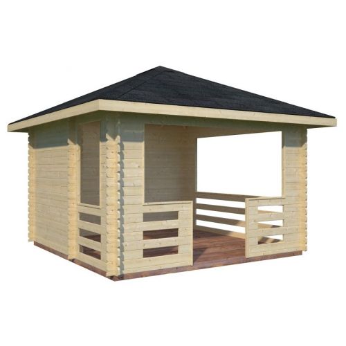 Siobhan 10.5m Heritage Gazebo with Floor and Roof Shingles